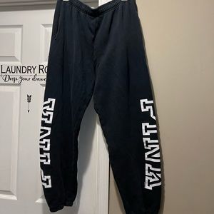 Black Logo Jogger by Pink